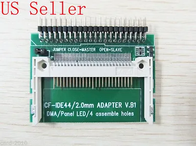 CF Card Compact Flash Card To 2.5  IDE 44Pins ATA Converter Adapter For Laptop • $7.50