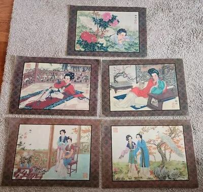 Vintage Japanese Placemats (Set Of 5) • $9