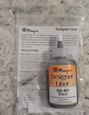 Mayco Designer Liner Black SG-401 1.25 Ounces • $7.99