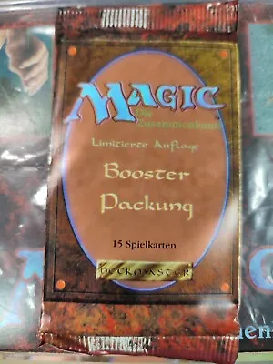 Sealed MTG Magic German FBB Revised Booster Pack From Whole Box • $650