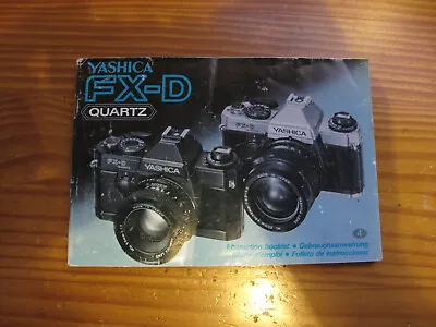 Yashica FX-D Instruction Manual. • £3.75