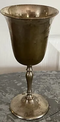 Vintage Wine Goblet Silverplate India EPNS Marking 6.25  Tall Natural Patina Cup • $13.50