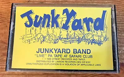 Junkyard Band Live At Safari Club Vintage Cassette Tape Washington DC Go-Go • $23.99