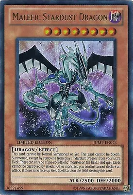 Yugioh! MP Malefic Stardust Dragon - JUMP-EN043 - Ultra Rare - Limited Edition M • $3.36