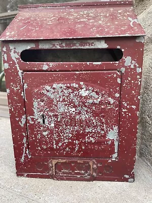 Vintage French Metal Mailbox For Mail • $40