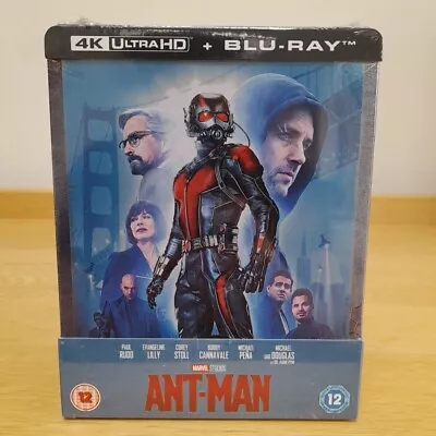 Ant-Man 4K Limited Edition Steelbook + Blu Ray New & Sealed Marvel • £21.95