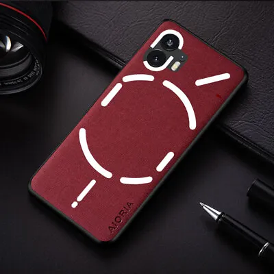 Case For Nothing Phone 1 2 Flannel Fabric Leather Hybrid Cover • £4.79
