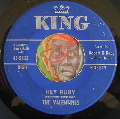 HEAR Valentines 45 Hey Ruby / That's How I Feel KING R&B Doo Wop Soul Mod • $9.99