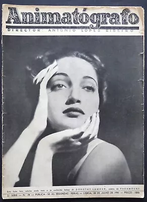 Animatografo 1941 Dorothy Lamour George Murphy Carmen Miranda Freddi Bartholomew • $14