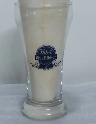 Pabst Blue Ribbon Beer - Sham Style Glass 5 5/8  Tall-by Libby Vintage Estate • $7.99