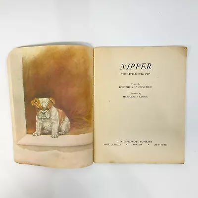 1943 Nipper The Little Bull Pup Dorothy K L'Hommedieu First Edition Old Book • $14.98