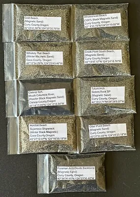 Oregon 9 Different Magnetic Beach Sand Samples • $14.95