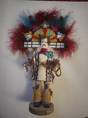 Vintage Kachina Doll Butterfly Maiden Signed JB LITSON 98 LARGE 16 IN Mid Centur • $10