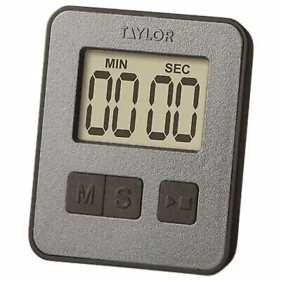 Taylor Mini Magnetic Kitchen Timer With LCD Display And Countdown & Count Up • £5.99