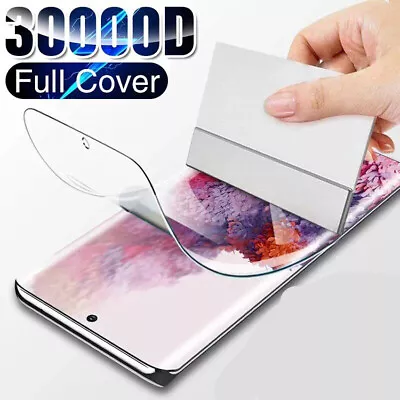 TPU Soft Screen Protector Film For Samsung S23 S22 S21 S20 Plus Ultra 5G • $8.45