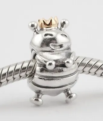 Pandora 925 Silver Charm | Queen Bee W/ 14ct Crown | Genuine • £24.99