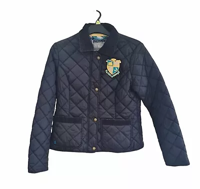 Joules 'Tom Joule' Quilted Padded Embroidered Jacket Size UK 14 Navy • $31.12