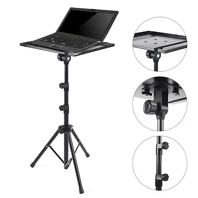 $39 • Buy Adjustable Computer Bracket Floor Laptop Projector Tripod Stand With Tray
