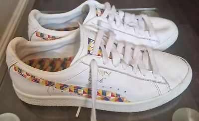 £20 • Buy Puma Clyde Graffiti Retro Casual Skateboarding Shoes - Size 7.5 - 370001-01
