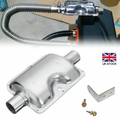 Car Air Diesel Heater Exhaust Pipe Silencer Muffler Fit For Webasto Eberspacher • £8.76