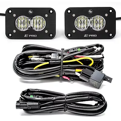 Baja Designs 487807 Flush Mount S2 Pair LED Light Pod Kit Wide Cornering • $783.54