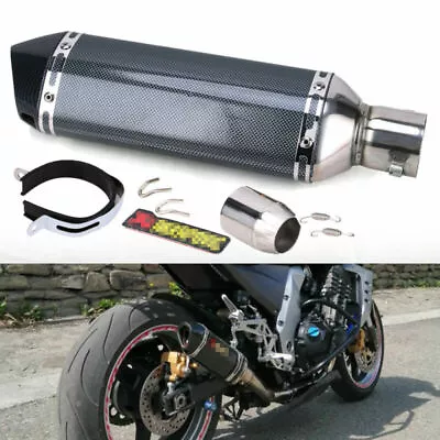 For Motorcycle ATV Slip-on Exhaust Muffler Pipe DB Killer Silencer 38-51mm • $71.64