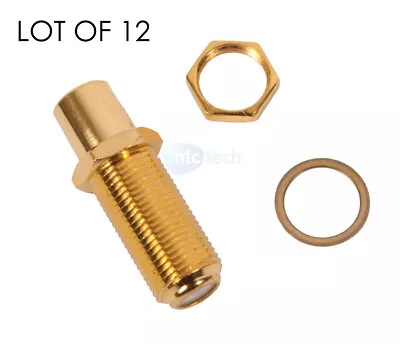 DirectConnect DCFFRF-G Gold F-Female To RCA Female Connector 12PK - New • $8.99