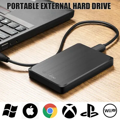 1TB 2TB 3TB 4TB External Hard Drive Disk USB 3.0 Portable For PC Laptop PS4 XBOX • £12.21