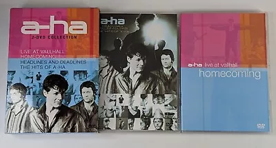 A-Ha Headlines And Deadlines The Hits & Live At Vallhall Homecoming 2x DVD Set • £14.99