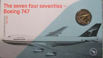 Australia 2020 QANTAS Centenary - Boeing 747 1 Dollar Coin  Ex Set • $19.85