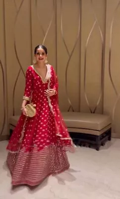 Bollywood Anarkali Gown Salwar Kameez Pakistani Indian Wedding Party Wear Dress • $118.12