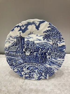 Vintage Myott Blue & White “royal Mail” Fine Staffordshire Ware Tea Plate 7” • £3.99