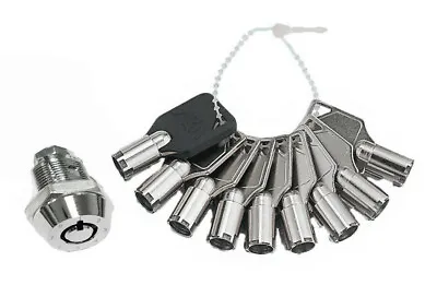 $359.95 • Buy High Security 'Brass' Gametic Lock 5/8  W 9pcs Keys Change Key Slot Machine 