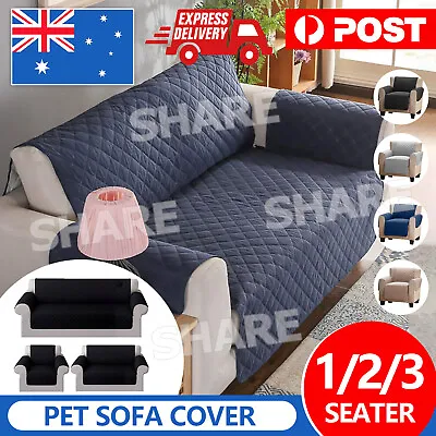 1/2/3 Seater Pet Sofa Cover Quilted Couch Covers Lounge Protector Slipcovers Dog • $14.85