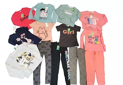 Girls Clothes Bundle Age 1 - 10 T Shirts Joggers Leggings Sweater Cotton • £3