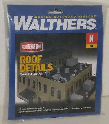 Walther’s Cornerstone Series N Scale Plastic Kit Of ROOF DETAILS New In Pack • $9