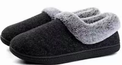 Womens  House Shoes Memory Foam Slippers Faux Fur  Indoor Outdoor  Warm Bootie • $15.29