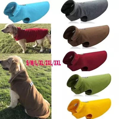 £4.67 • Buy Pet Dog Warm Coat Fleece Jacket Jumper Sweater Winter Clothes Puppy Vest Outfits