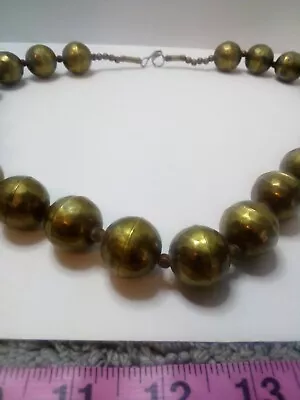 Vintage Tribal Necklace Brass • $8