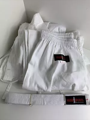 Vadersports Size 5 Karate Suit Martial Arts Uniform  And White Belt • £15.65