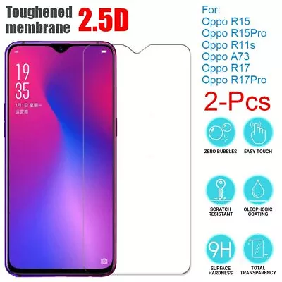 Tempered Glass Screen Protector For Oppo Reno Z R17 R15 Pro AX7 AX5s A3S A57 A73 • $3.94