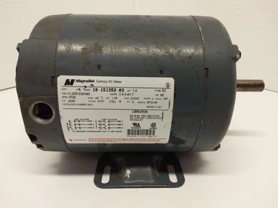 $159.98 • Buy MagneTek 10-151352-03 Motor 1 HP 200-230/460V 1725RPM 3PH JA56 Frame 1.25SF