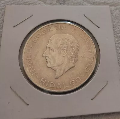 1956 Silver Mexico Diez (10) Pesos Coin - Hidalgo Mexican Coin • $45