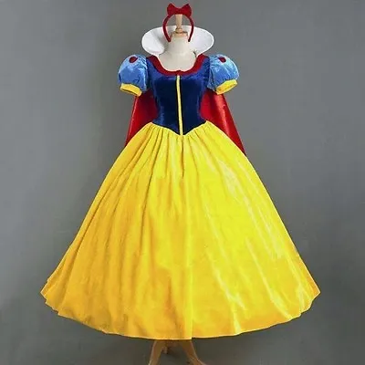 £25.19 • Buy Womens Deluxe Snow White Fancy Dress Costume Fairy Tale Princess Queen UK