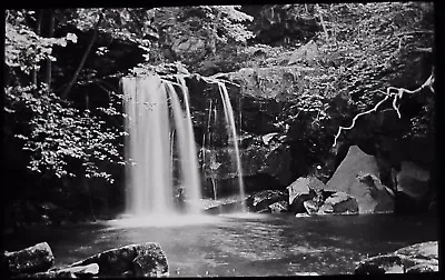 Glass Magic Lantern Slide THOMASSIN FOSS GOATHLAND C1910 YORKSHIRE WATERFALL • £15