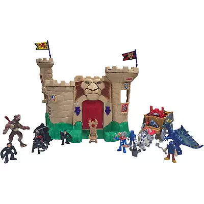 RARE! 1998 Fisher Price Great Adventures Magic Lion Castle  Knights Dragon + • $79.99