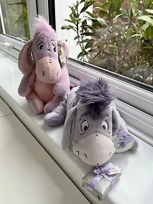 £4.99 • Buy Walt Disney Store 2 X Eeyore, Birthday Eeyore, Pastel Plush Soft Toys