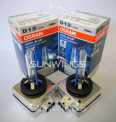 Osram PAIR XENARC D1S 66144CBI Cool Blue 5500K HID XENON LIGHT BULB • $37.60