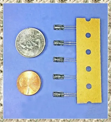 Electrolytic Capacitor 1 Uf/microfarad  50 V/volt  85C  Kemet Radial  (Qty 5-40) • $3.15