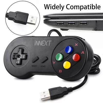 2/4x SNES USB Controllers Gamepad For Windows 7/8/10 PC Mac System Raspberry Pi • $9.45